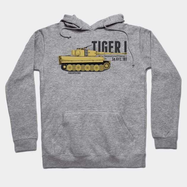Tiger I Late Hoodie by Panzerpicture